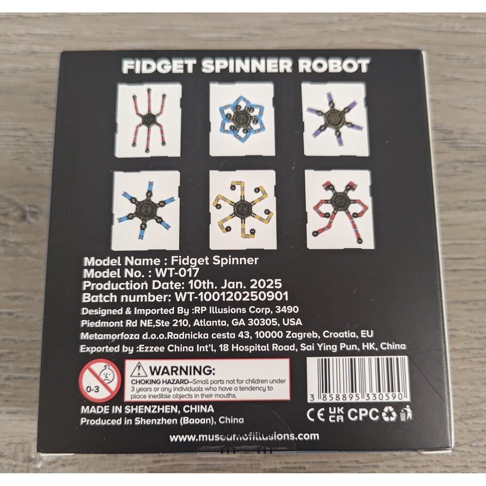 Transformable Fidget Spinner Deformable Robot Gyro Blue - Picture 2 of 3